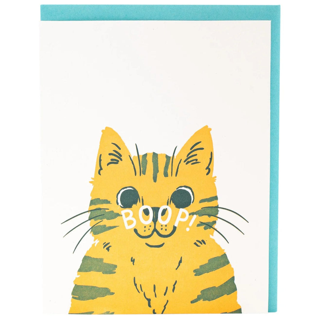 Smudge Ink Card Nose Boop Cat Friendship Card