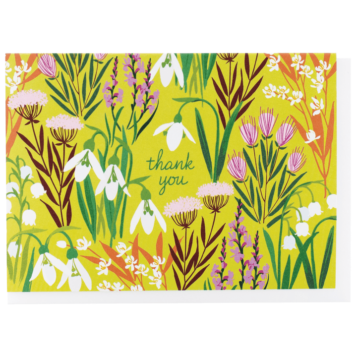 Smudge Ink Cards Assorted Botanical Greetings Note Card Set