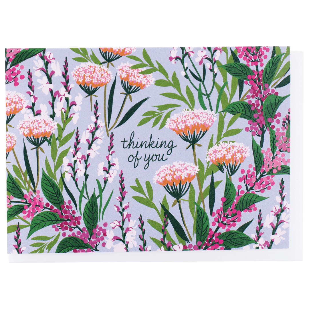 Smudge Ink Cards Assorted Botanical Greetings Note Card Set