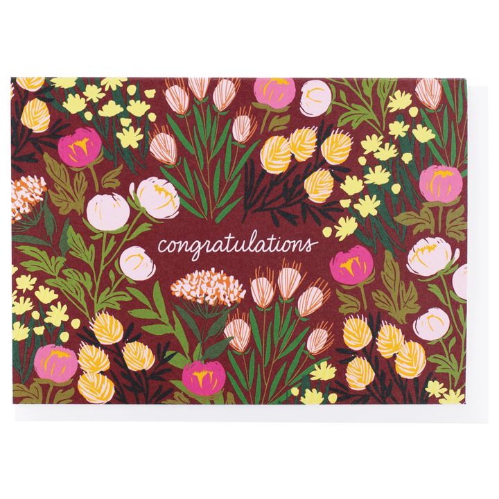 Smudge Ink Cards Assorted Botanical Greetings Note Card Set