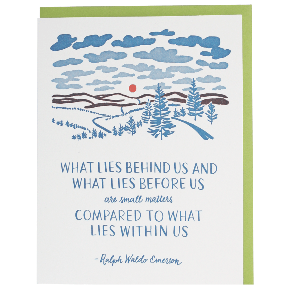 Smudge Ink Cards Within Us Quote Graduation Card