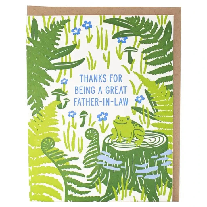 Smudge Ink Cards Woodsy Father-in-Law Card