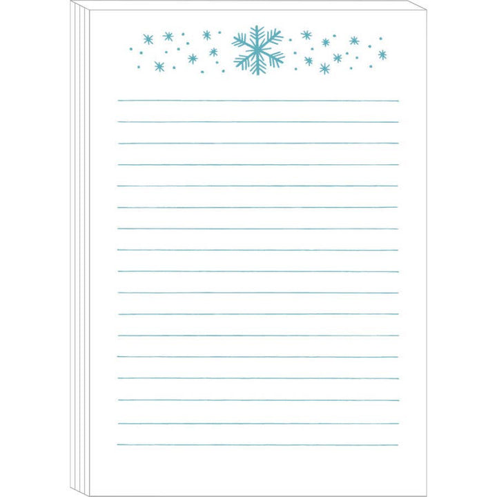 Smudge Ink Notebooks & Notepads Snowflakes Notepad