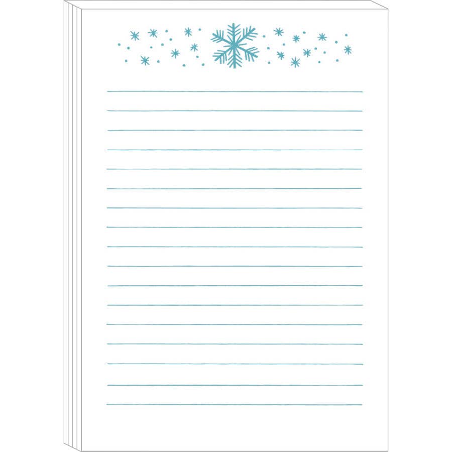 Smudge Ink Notebooks & Notepads Snowflakes Notepad