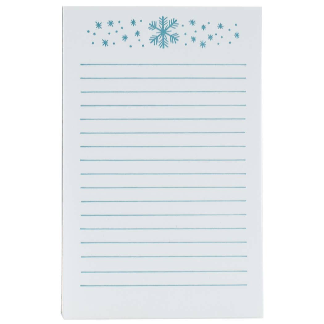 Smudge Ink Notebooks & Notepads Snowflakes Notepad