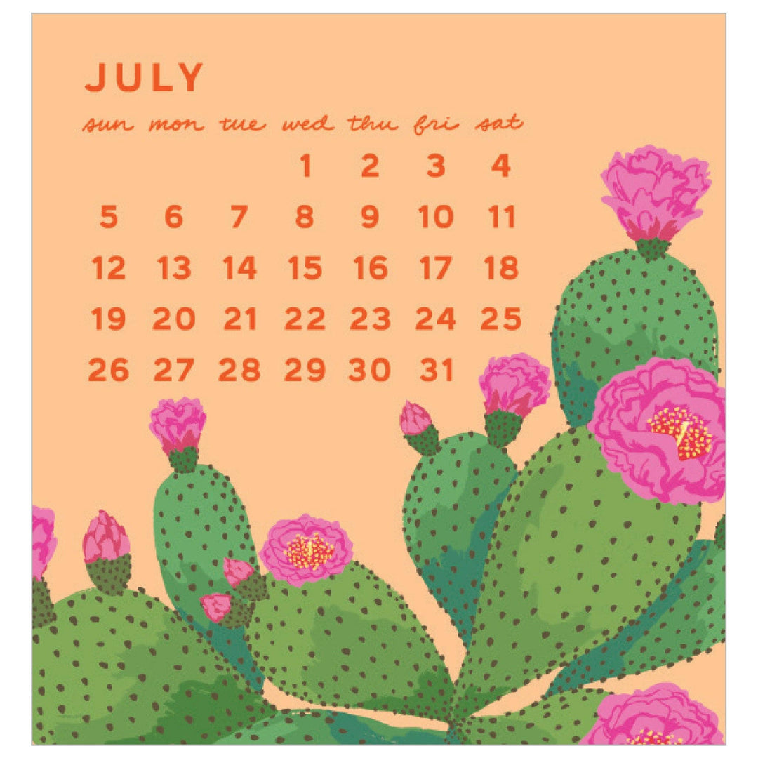 Smudge Ink paper 2026 Blossom Mini Calendar