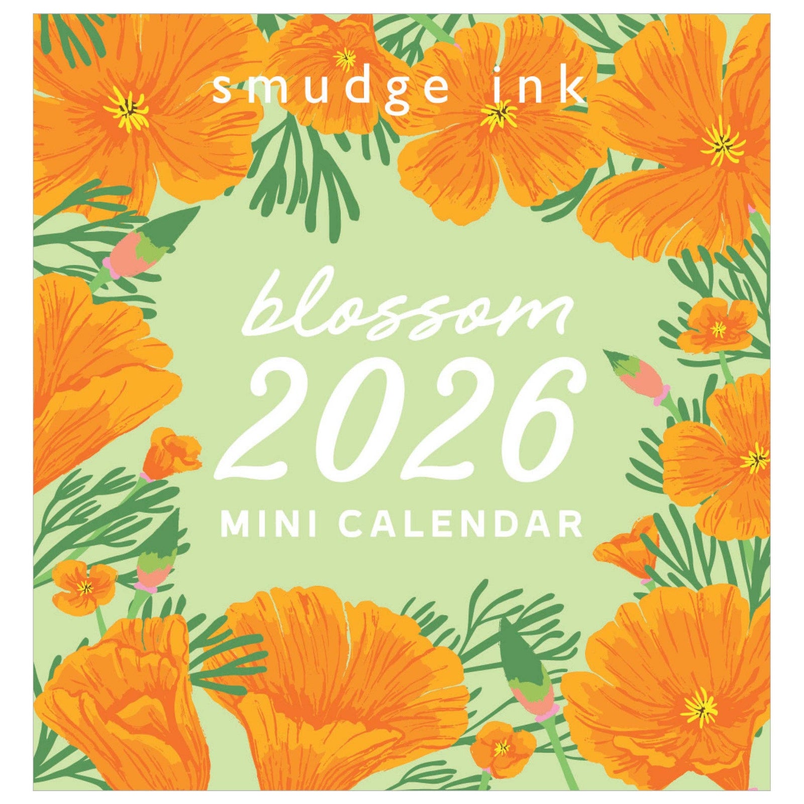Smudge Ink paper 2026 Blossom Mini Calendar