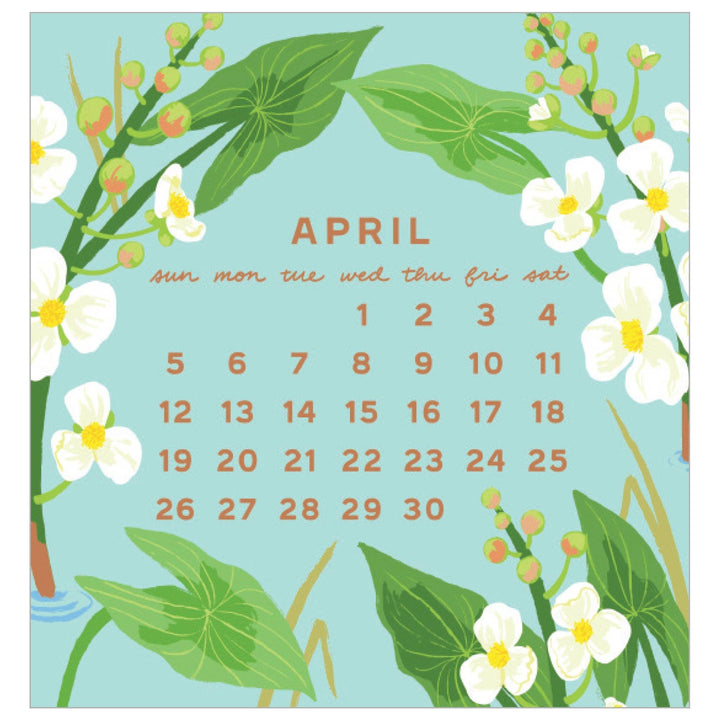 Smudge Ink paper 2026 Blossom Mini Calendar