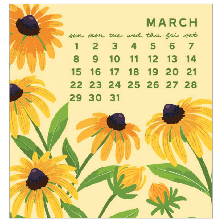 Smudge Ink paper 2026 Blossom Mini Calendar