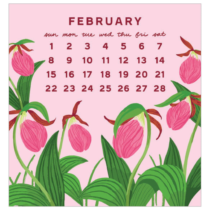 Smudge Ink paper 2026 Blossom Mini Calendar