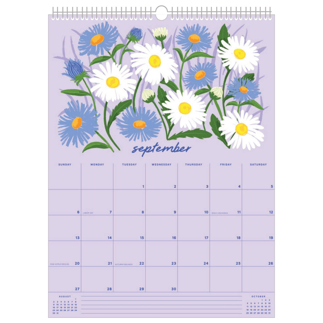 Smudge Ink paper 2026 Wildflower Wall Calendar