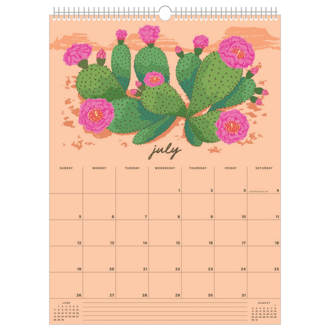 Smudge Ink paper 2026 Wildflower Wall Calendar