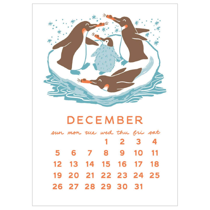 Smudge Ink paper 2027 Makin' Music Letterpress Desk Calendar