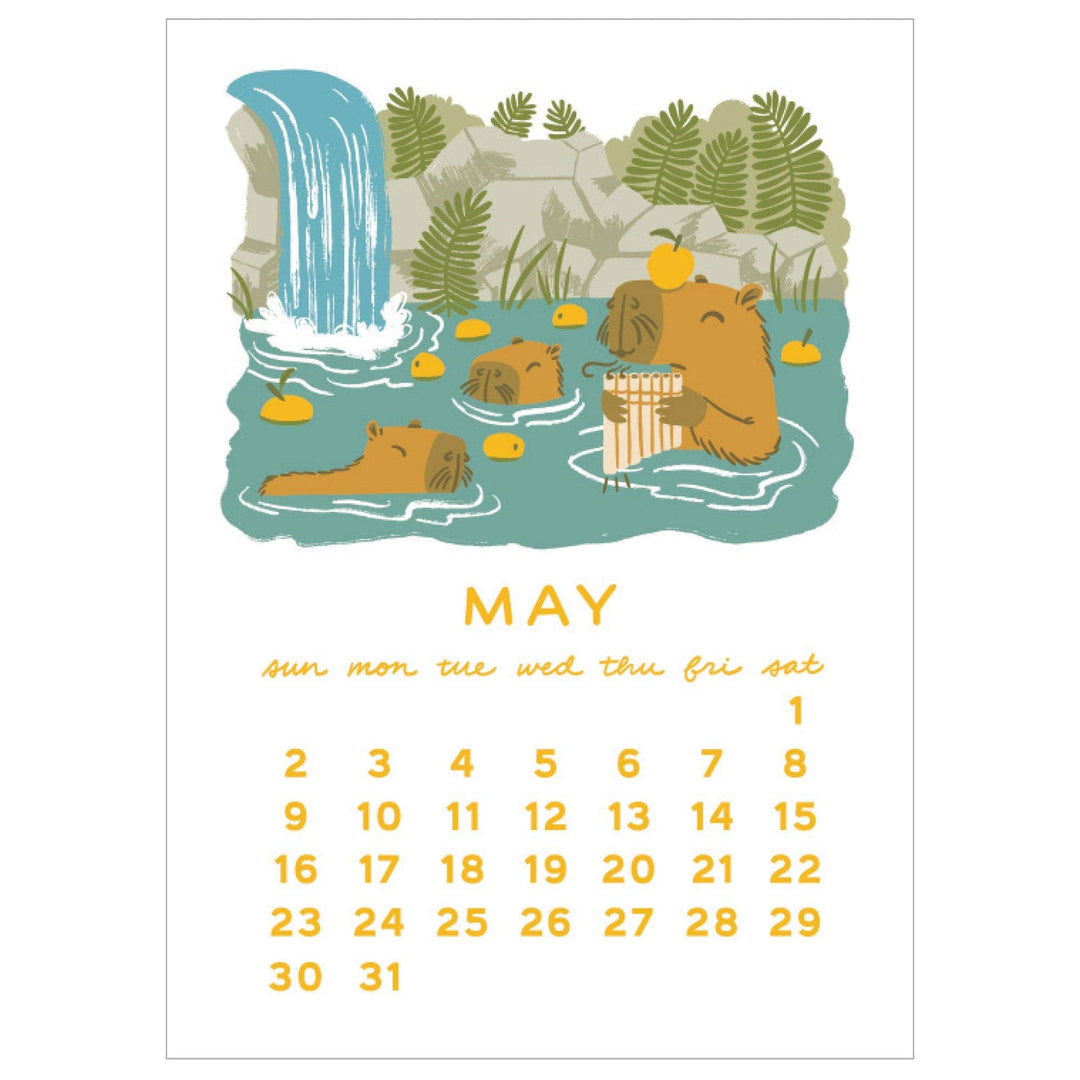 Smudge Ink paper 2027 Makin' Music Letterpress Desk Calendar