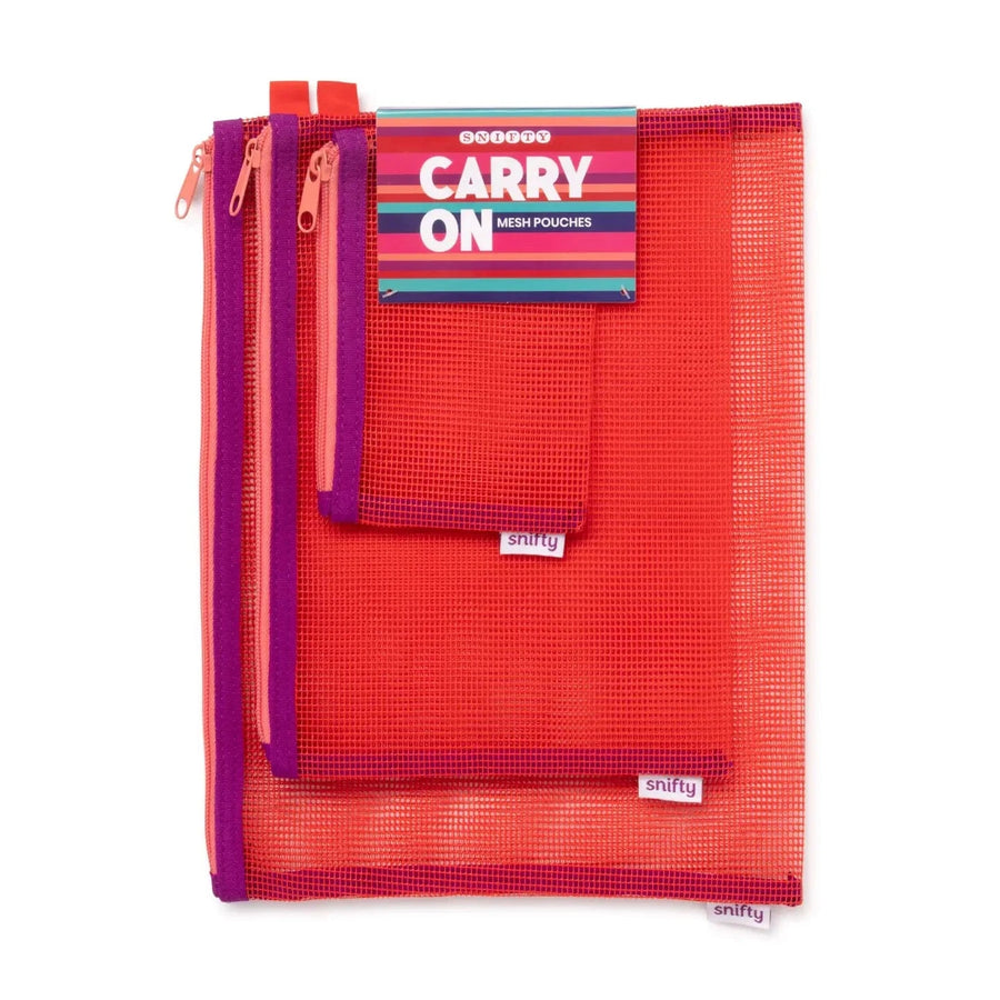 Snifty Gifts Carry On Pouch Set of 3 - Poppy | SNIFTY