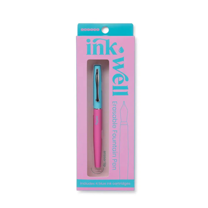 Snifty Paper Ink Well Erasable Fountain Pen - Pink & Blue | Snifty
