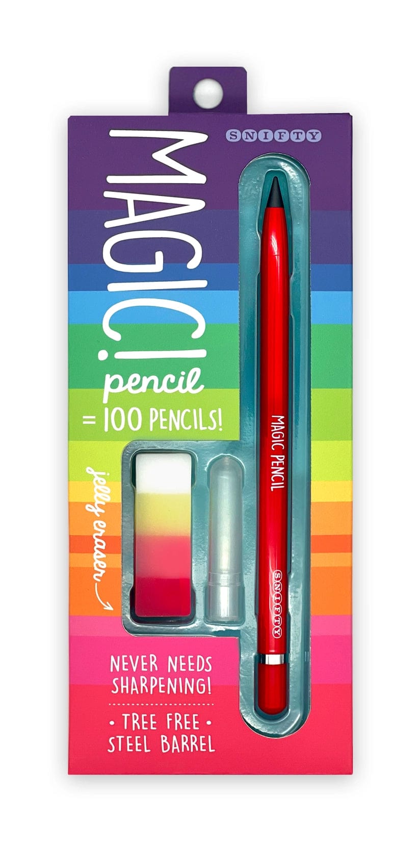 Snifty Pen and Pencils Magic Pencil & Eraser Set - Red