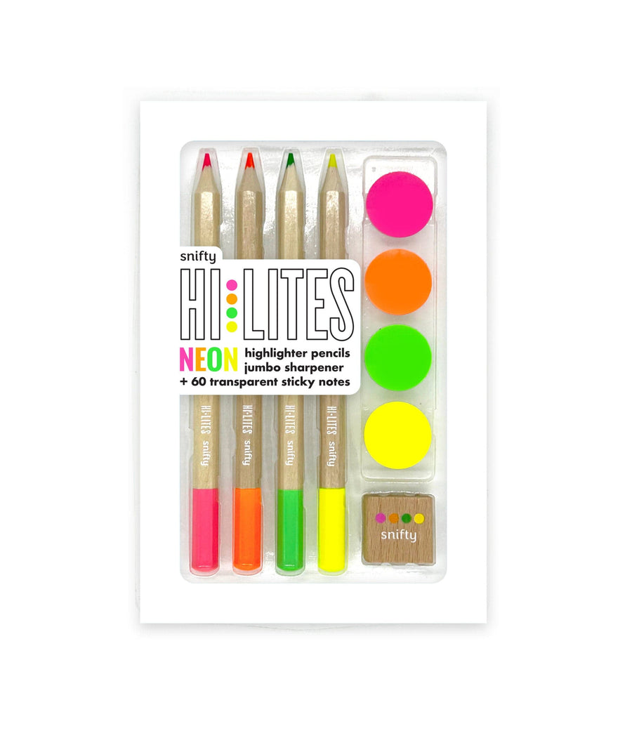 Snifty Stationery Set Hi Lites - Neon Pencil Highlighting Set