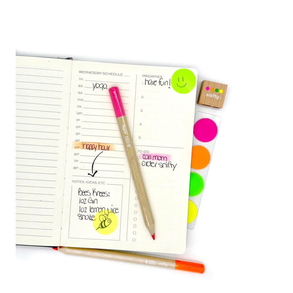 Snifty Stationery Set Hi Lites - Neon Pencil Highlighting Set