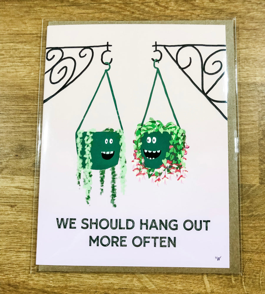 Snowday Press Card Hang Out More Often Funny Friendship Card