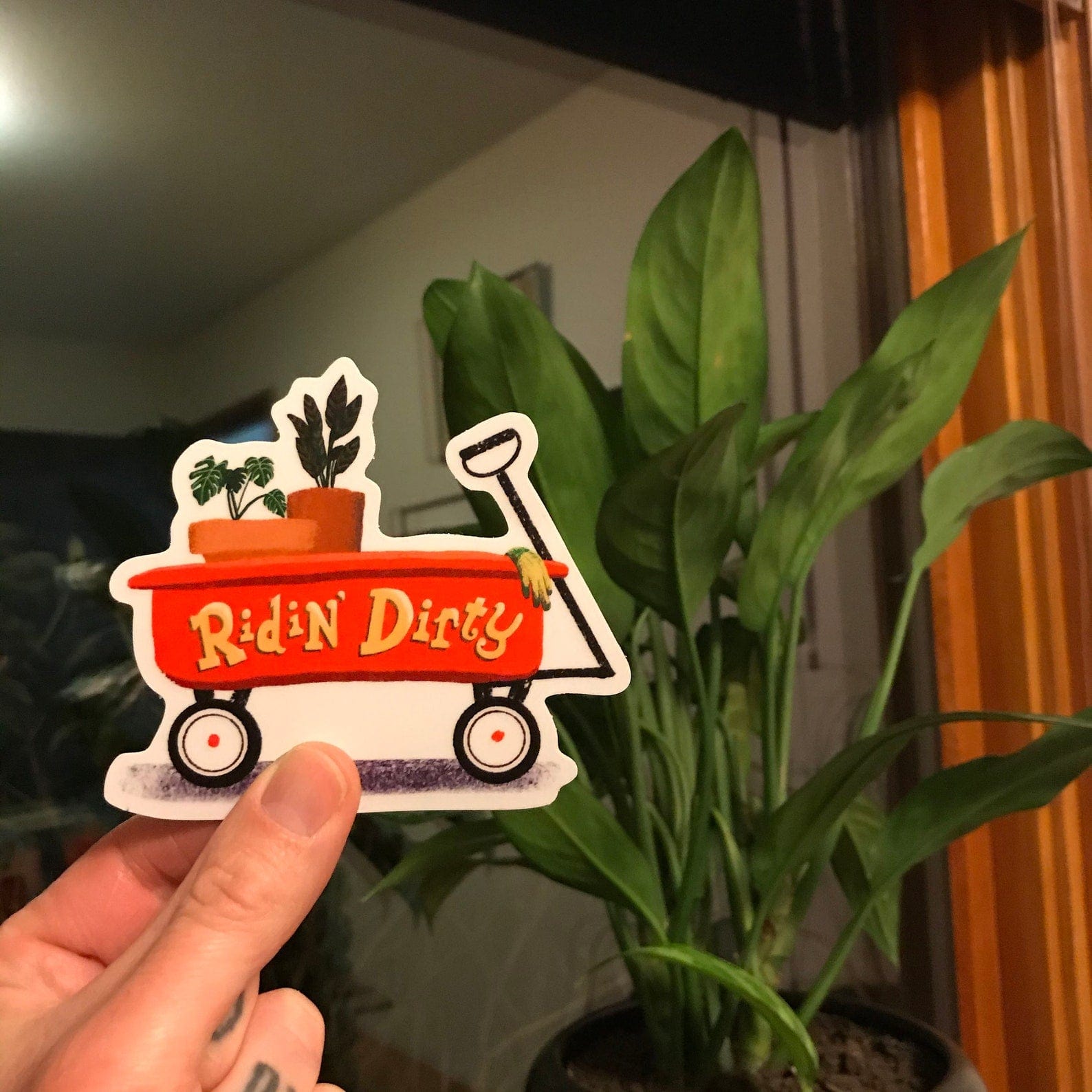 Snowday Press Card Ridin' Dirty Sticker