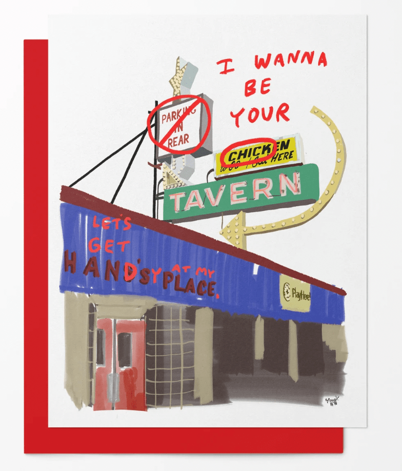 Snowday Press Card Tacoma Valentines - Han's Place Tavern