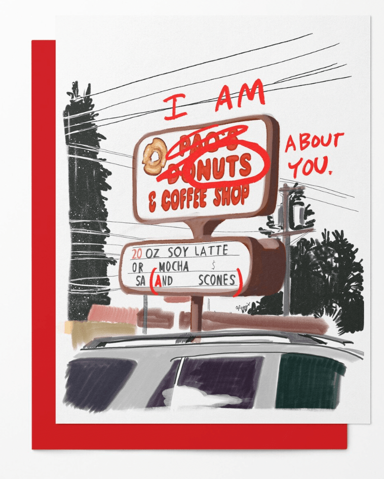 Snowday Press Card Tacoma Valentines - Pao's Donuts