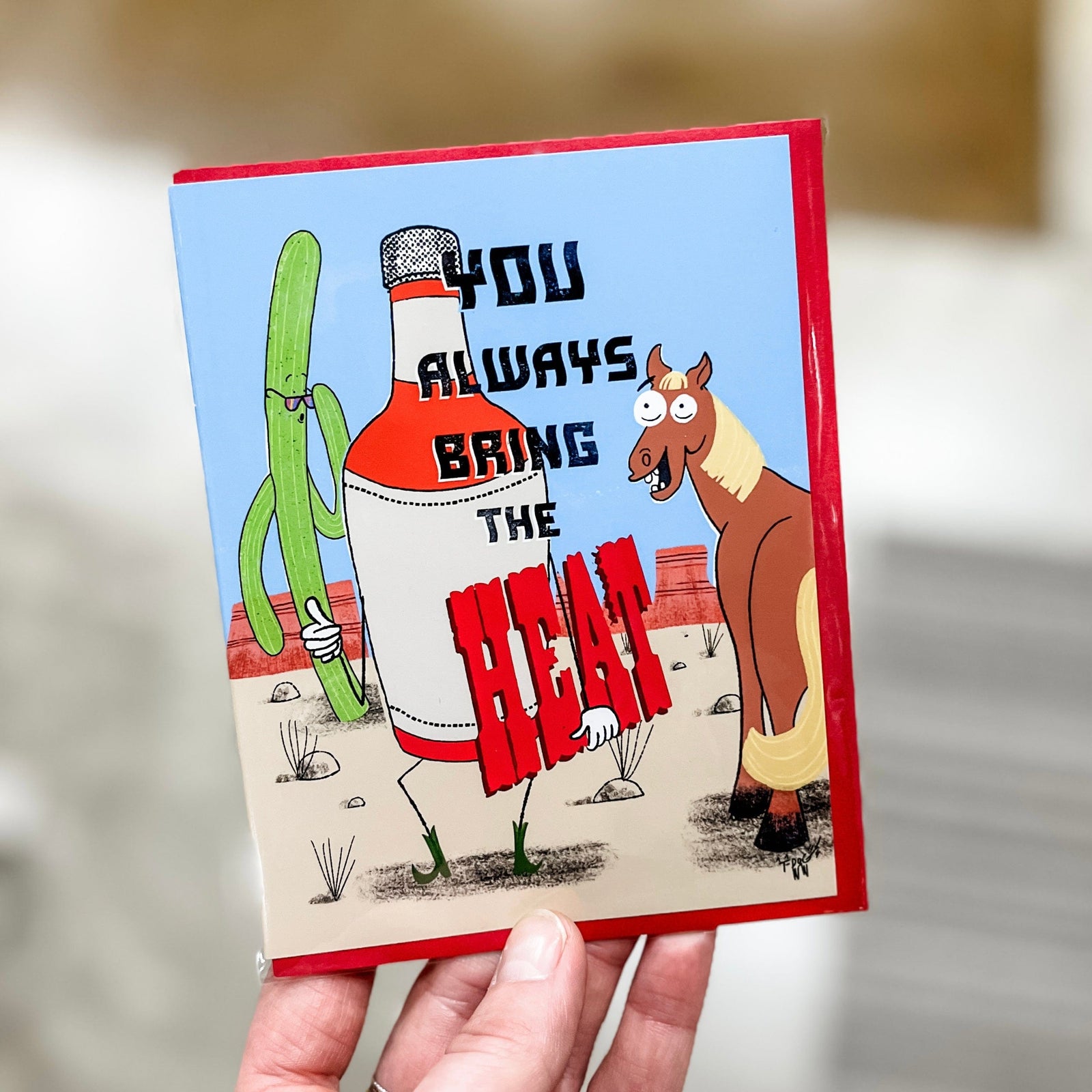 Snowday Press Card You Always Bring the Heat Card