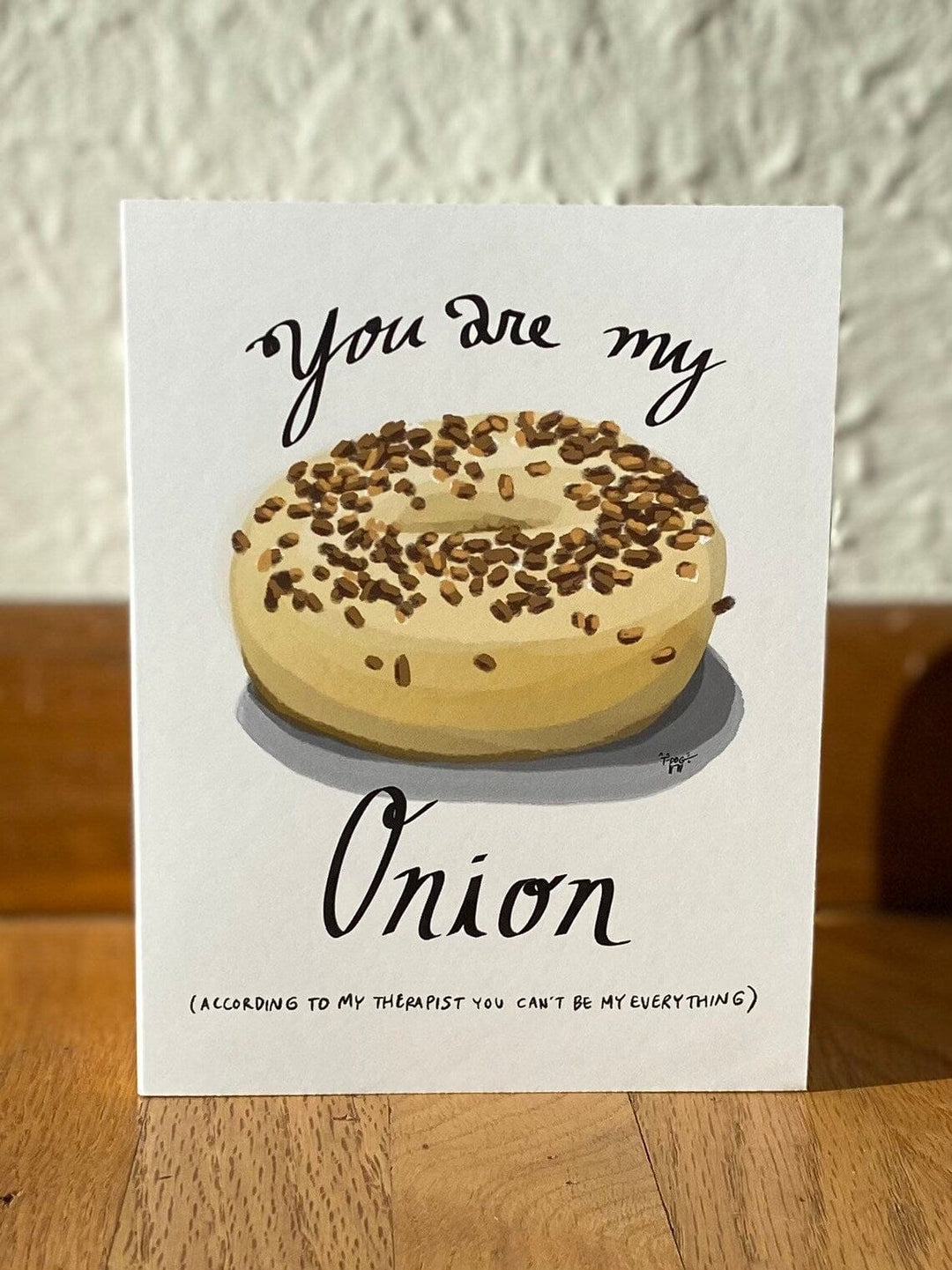 Snowday Press Card You Are My Onion Card