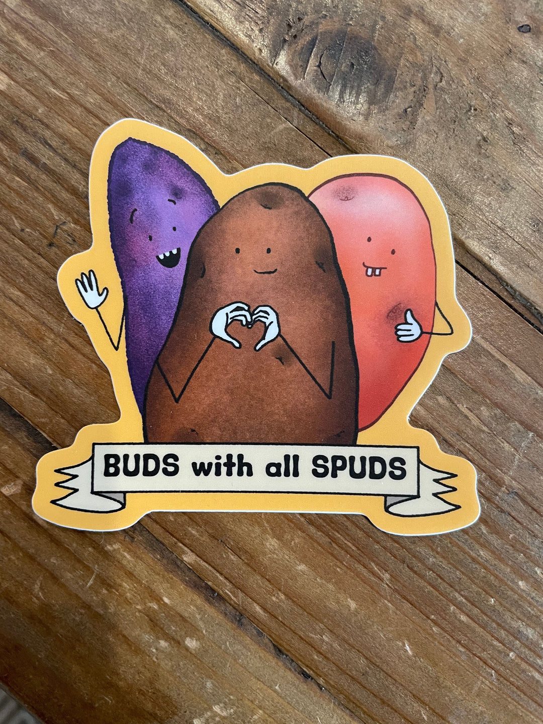 Snowday Press Sticker Buds With All Spuds Sticker