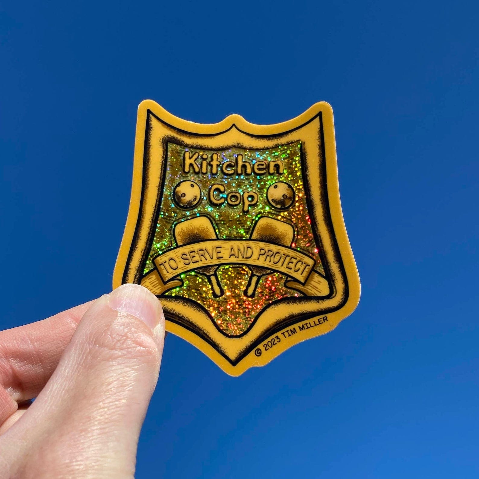 Snowday Press Sticker Kitchen Cop - Pickleball Sticker