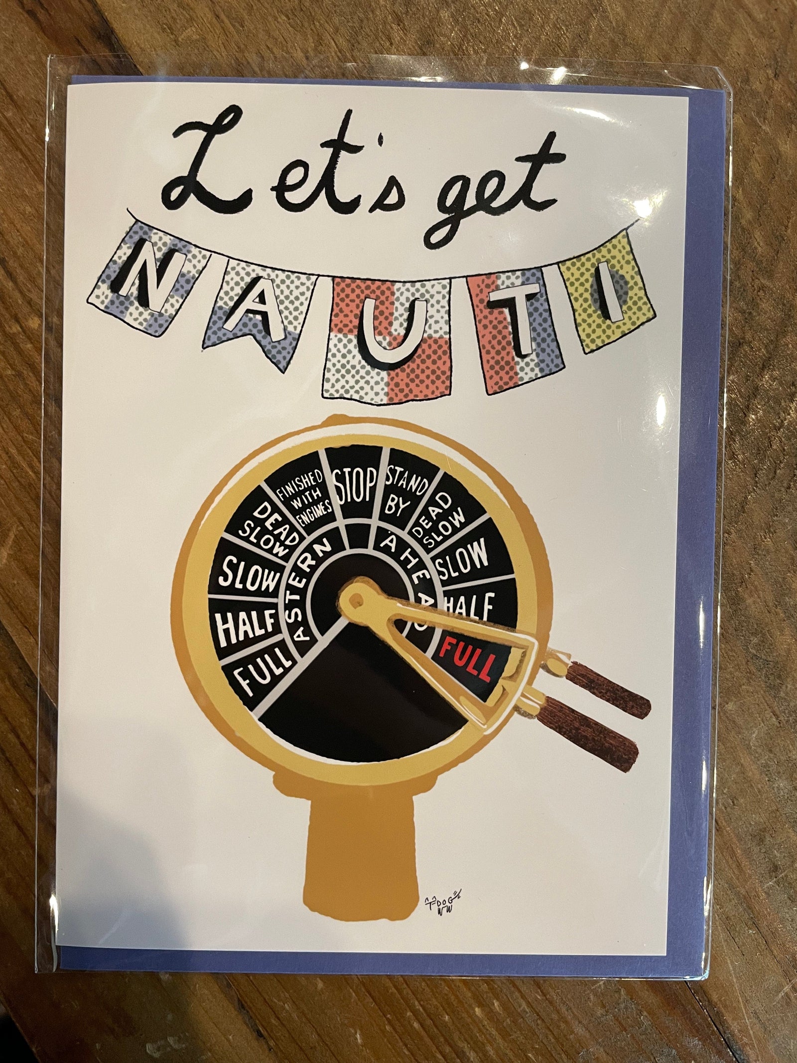 Snowday Press Sticker Let's Get Naughti Card