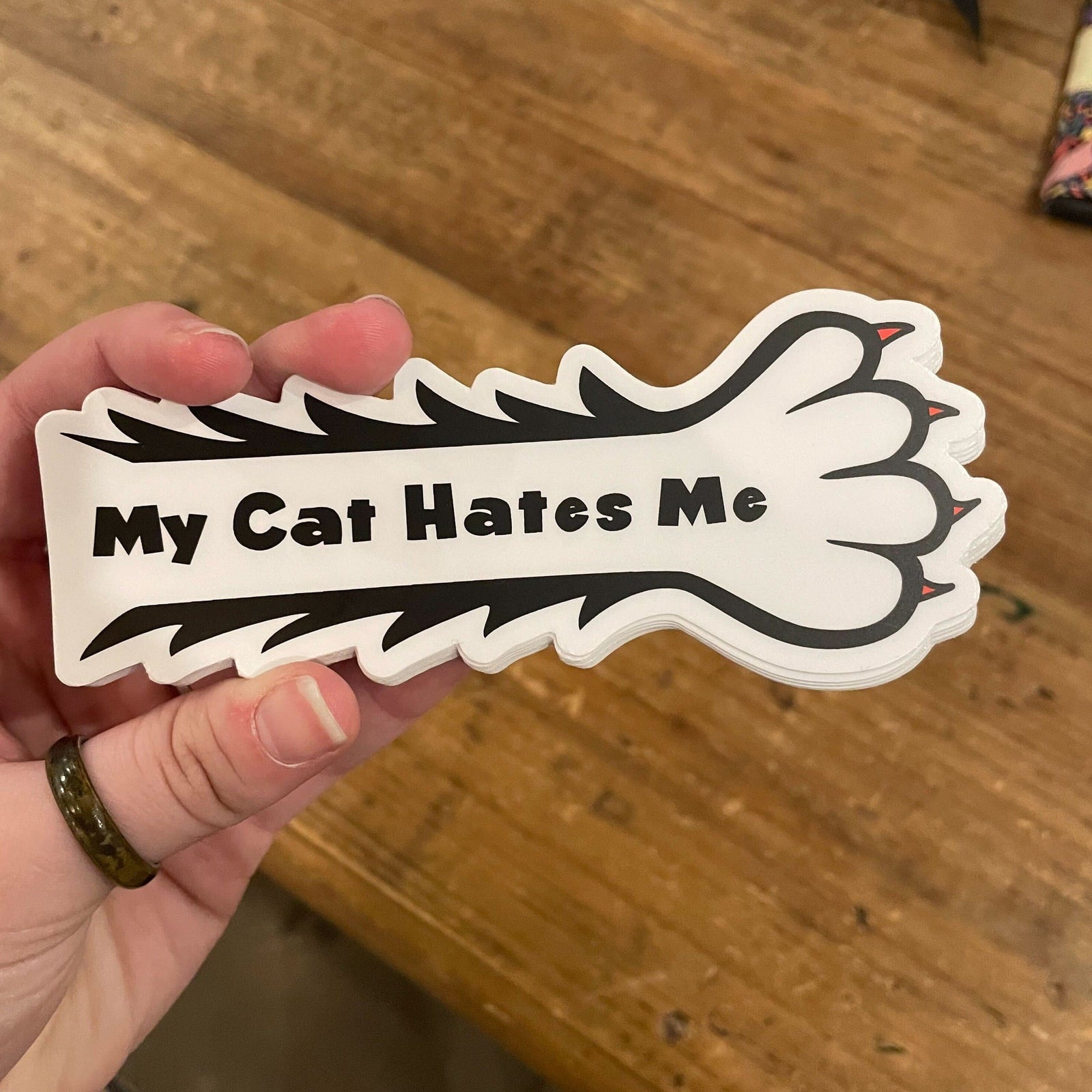 Snowday Press Sticker My Cat Hates Me Sticker
