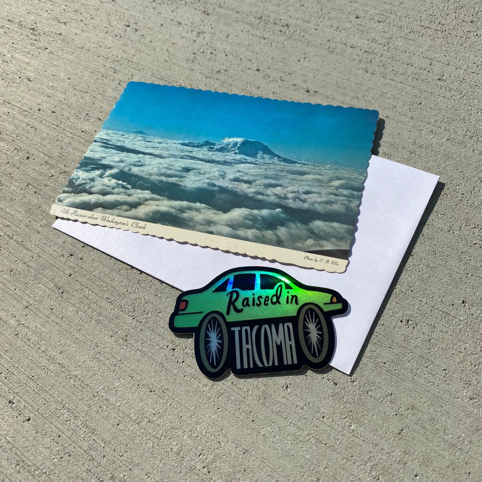 Snowday Press Sticker Raised in Tacoma Sticker