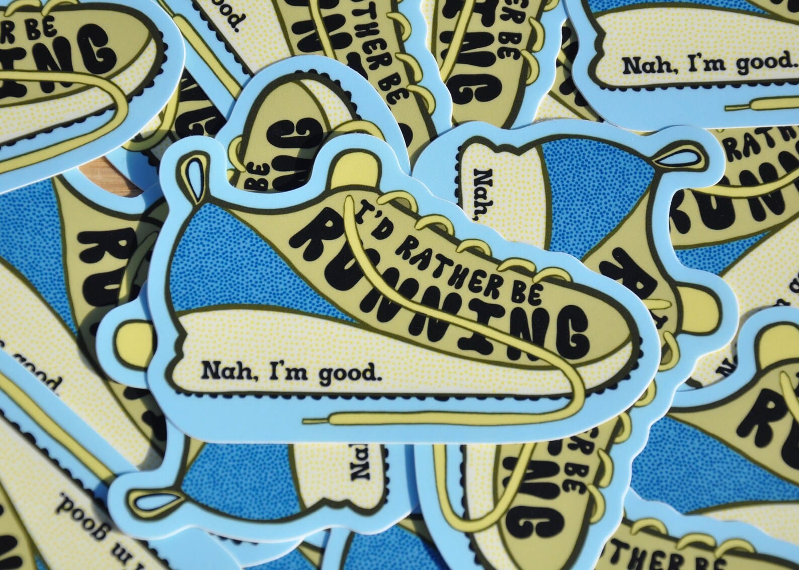 Snowday Press Sticker Rather Be Running (Nah) Sticker