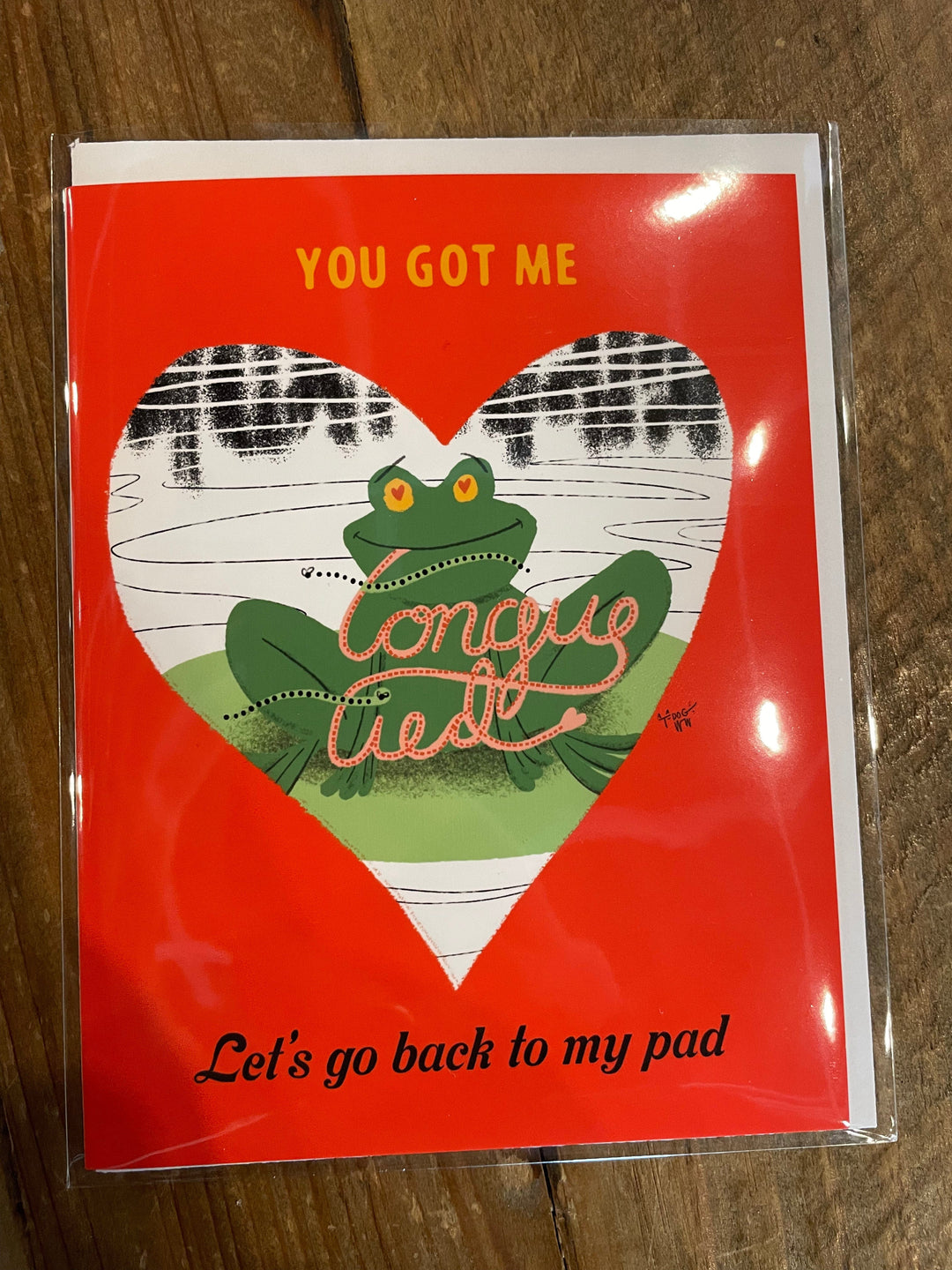 Snowday Press Sticker You've Got Me Tongue-Tied Valentine Card