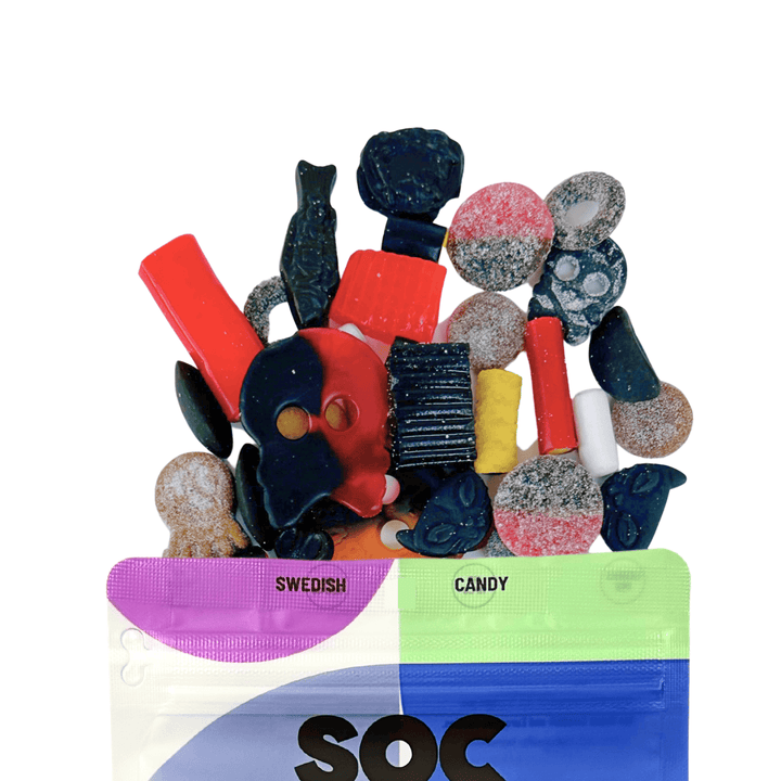 Sockerbit Treats Licorice Mix Swedish Candy Bag