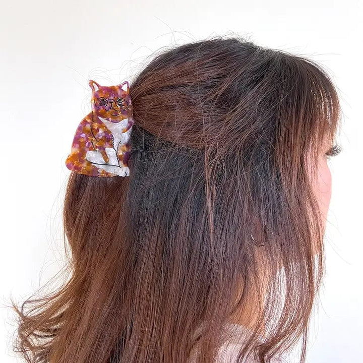 Solar Eclipse Hair Accessories Exotic Tabby Cat Claw Hair Clip