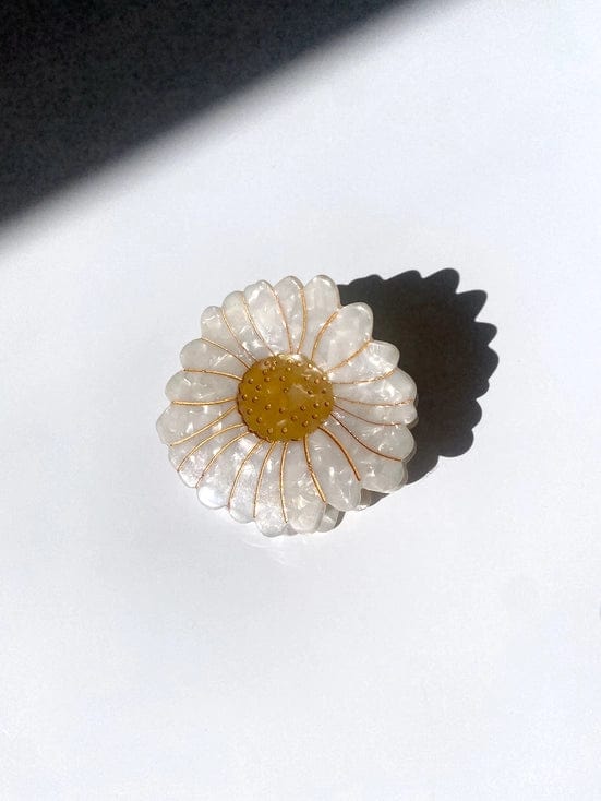 Solar Eclipse Hair Accessories Hand-Painted Daisy Flower Claw Hair Clip