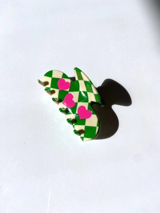 Solar Eclipse Hair Accessories Whimsical Acetate Hair Claw Clip - Hearts