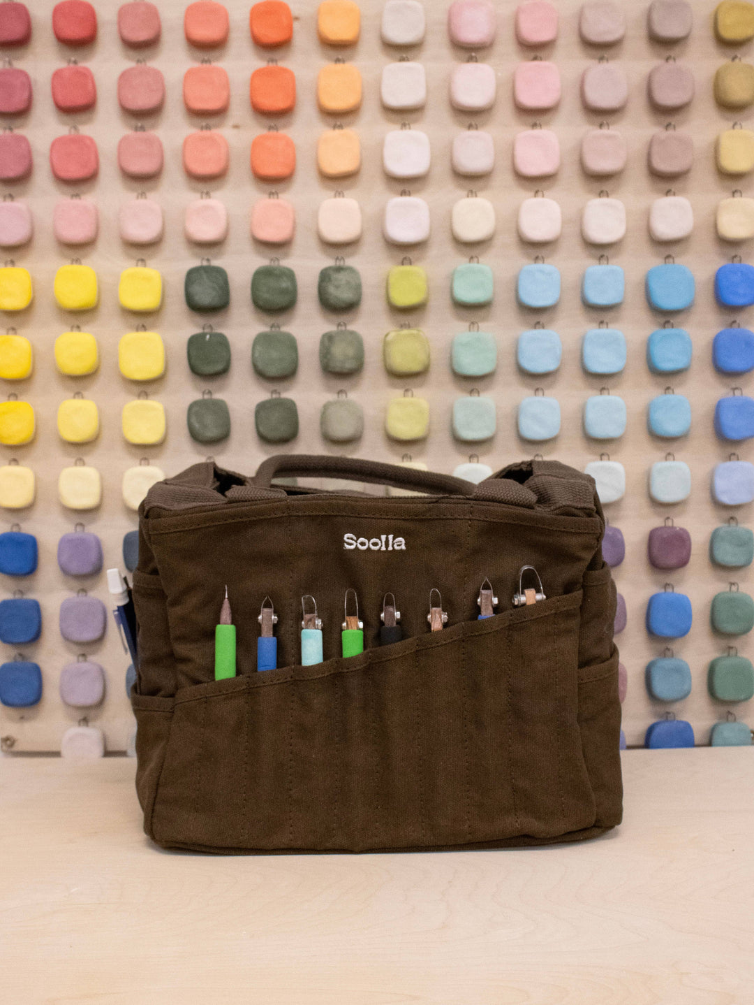 Soolla Fashion Soolla Studio Artist Bag, Coffee Bean