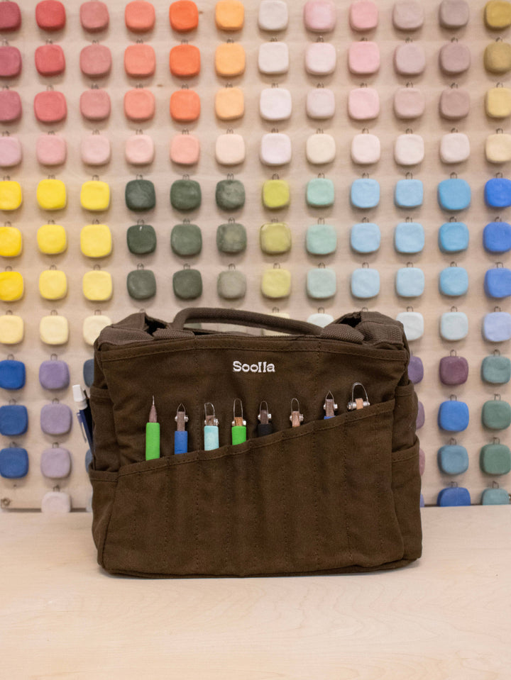 Soolla Fashion Soolla Studio Artist Bag, Coffee Bean