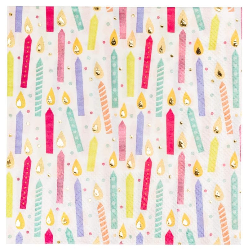Sophistiplate Party Supplies Cocktail Napkin Birthday Candles