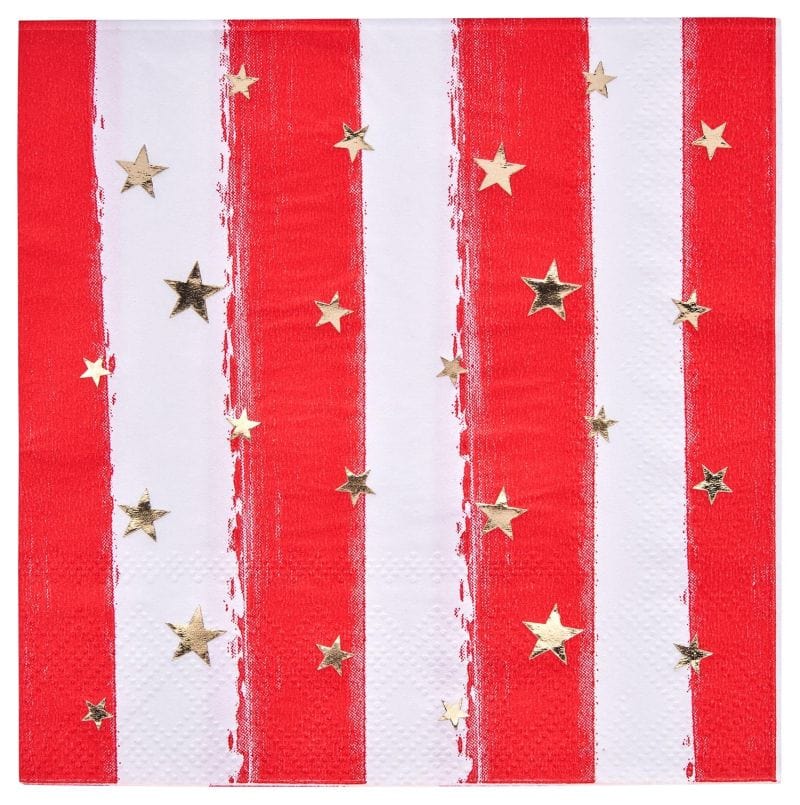 Sophistiplate Party Supplies Cocktail Napkin Patriotic Confetti