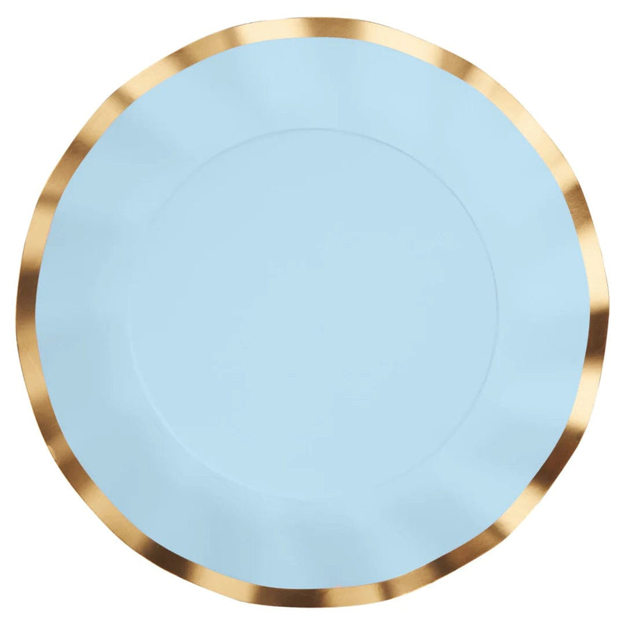 Sophistiplate Party Supplies Wavy Dinner Plate Everyday Sky Blue