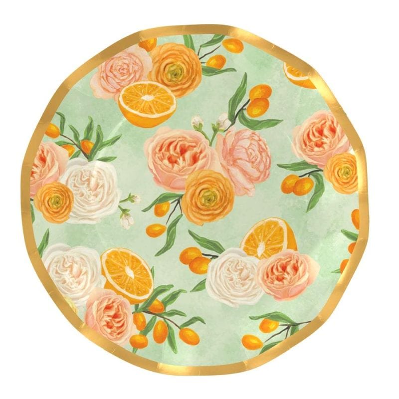 Sophistiplate Party Supplies Wavy Dinner Plate Mimosa