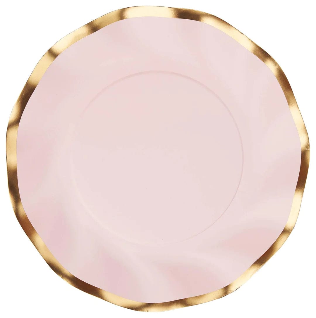 Sophistiplate Party Supplies Wavy Salad Plate Everyday Blush