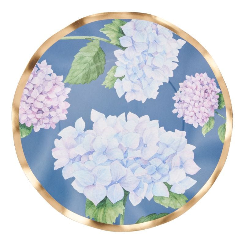 Sophistiplate Party Supplies Wavy Salad Plate Hydrangeas