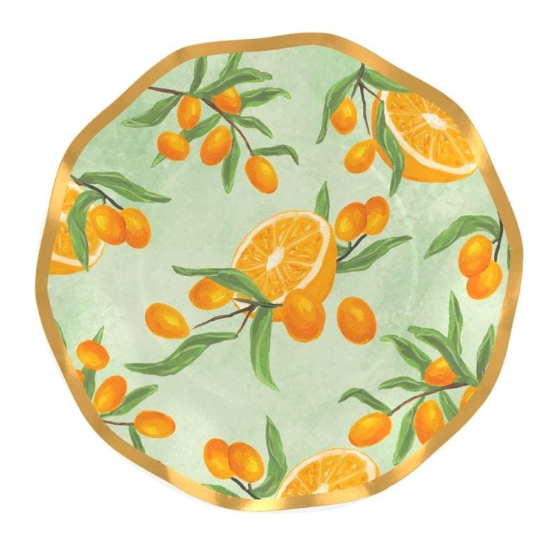 Sophistiplate Party Supplies Wavy Salad Plate Mimosa