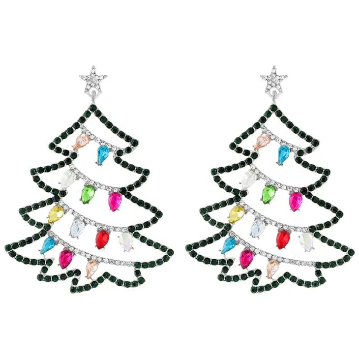 SP Sophia Collection Earrings Christmas Crystal Dangle Earrings